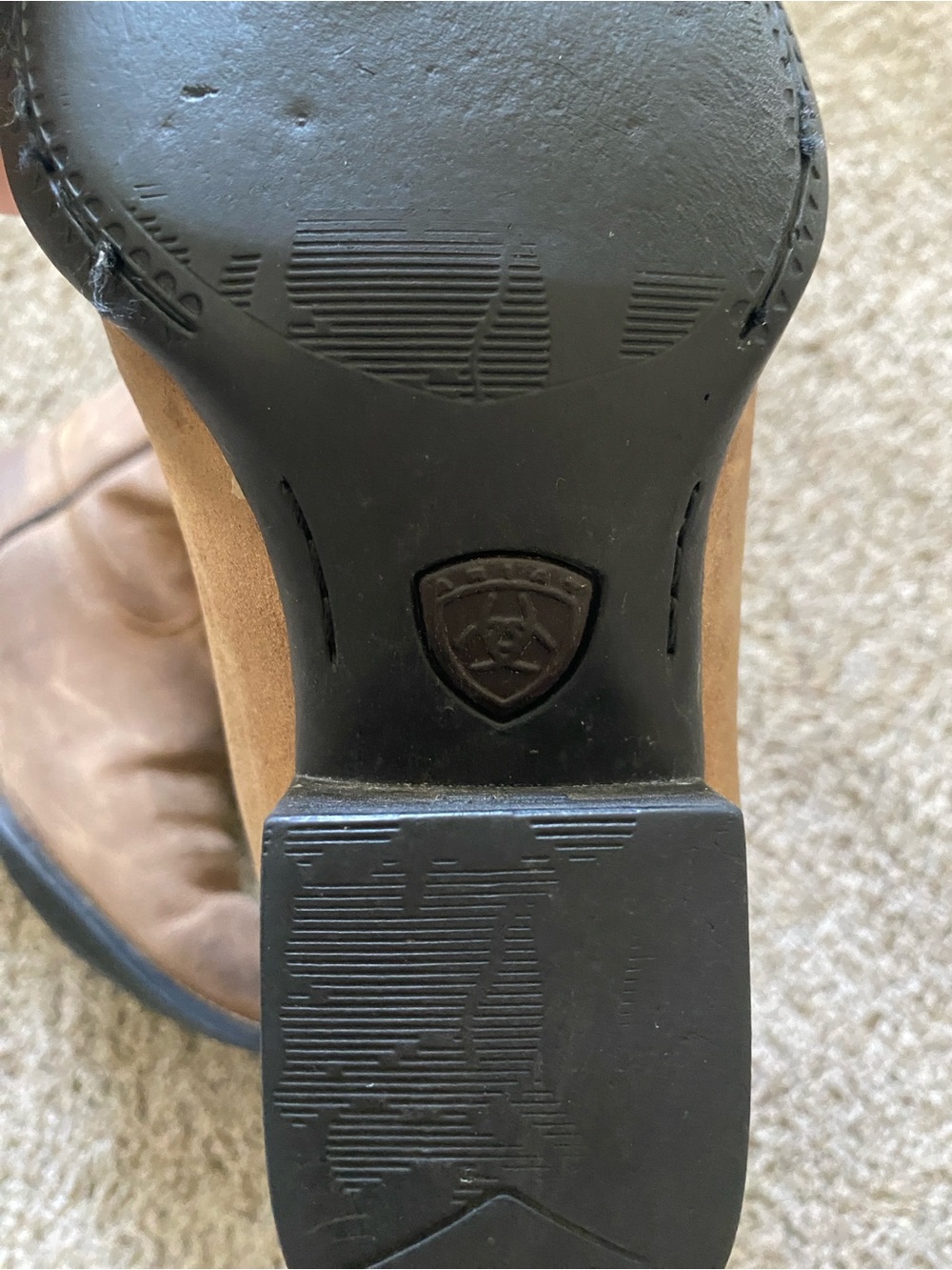 Ariat Brown Leather Western Pull-On Boots - Picture 6 of 9